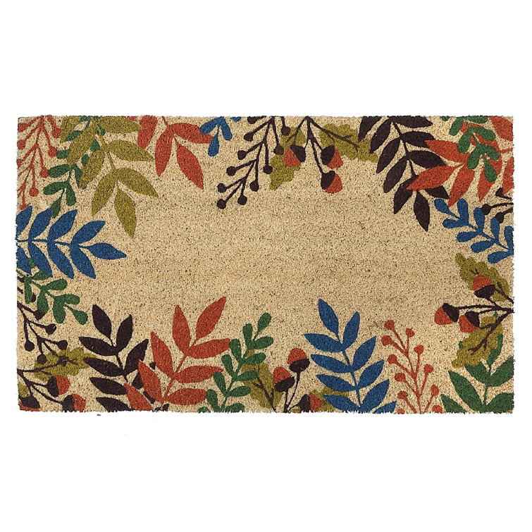 iHcasadécor Coir Door Mat (Autumn Leaves) Wayfair Canada